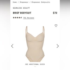 Skims seamless sculpt brief bodysuit